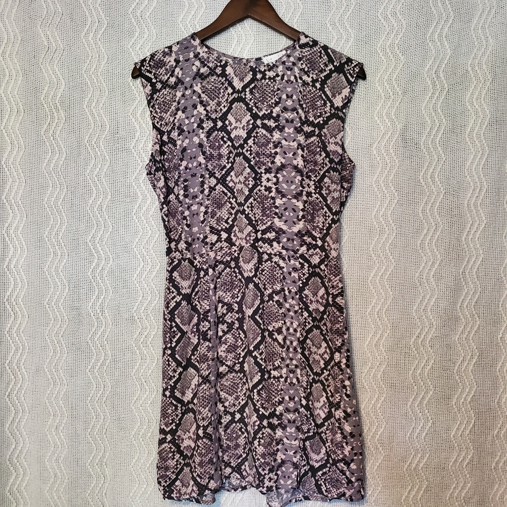 Leith Snakeskin Print Dress